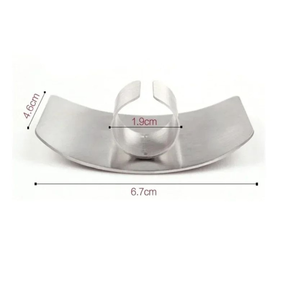 Stainless Steel Finger Protector Guard For Safe Knife Cutting 3
