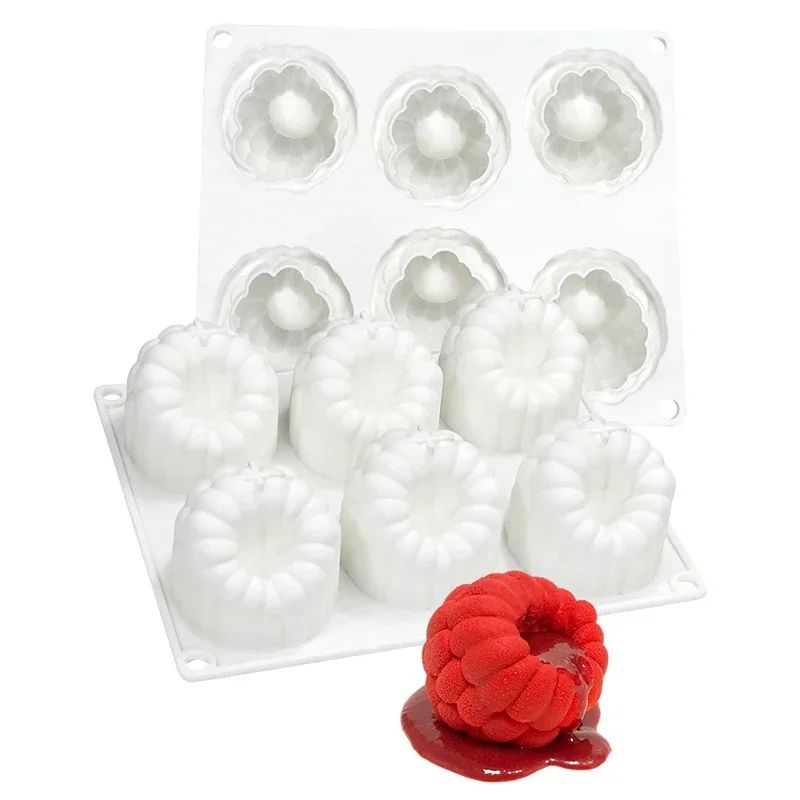 Silicone Flower Dessert Mold For Mousse Chocolate And Cake Creations 4