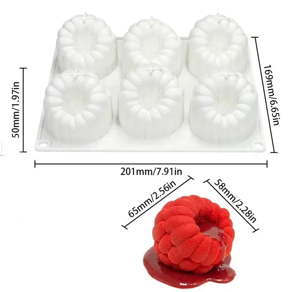 Silicone Flower Dessert Mold For Mousse Chocolate And Cake Creations 5