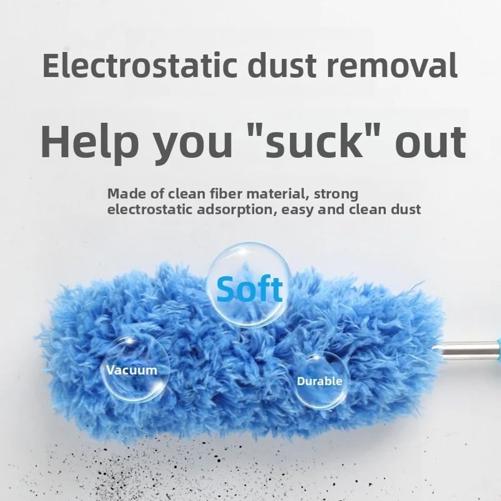 Telescopic Feather Duster With Extendable Handle For Easy Cleaning 3