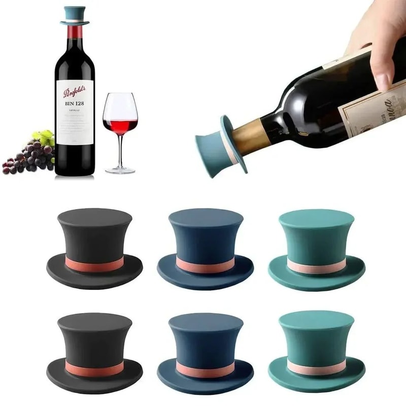 Silicone Wine Bottle Stopper For Freshness And Leak Proof Sealing 0