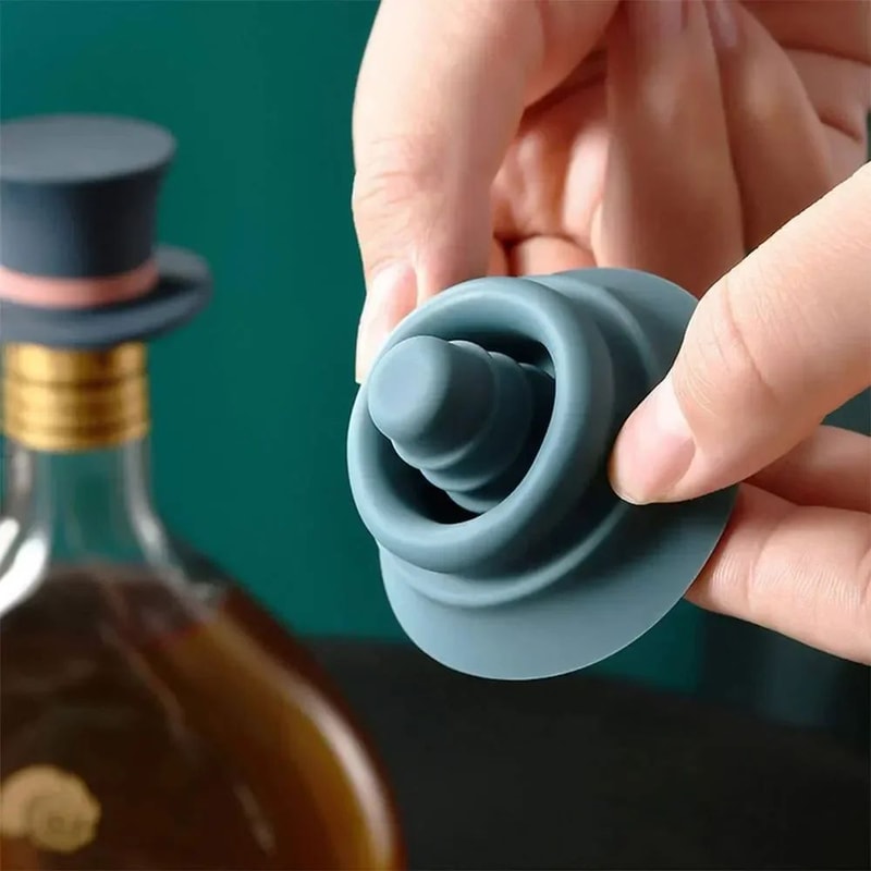 Silicone Wine Bottle Stopper For Freshness And Leak Proof Sealing 1