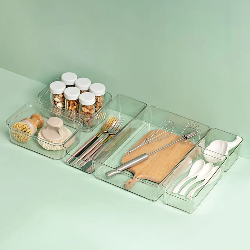 Clear Acrylic Skincare Organizer Box For Cosmetics And Mask Storage 4