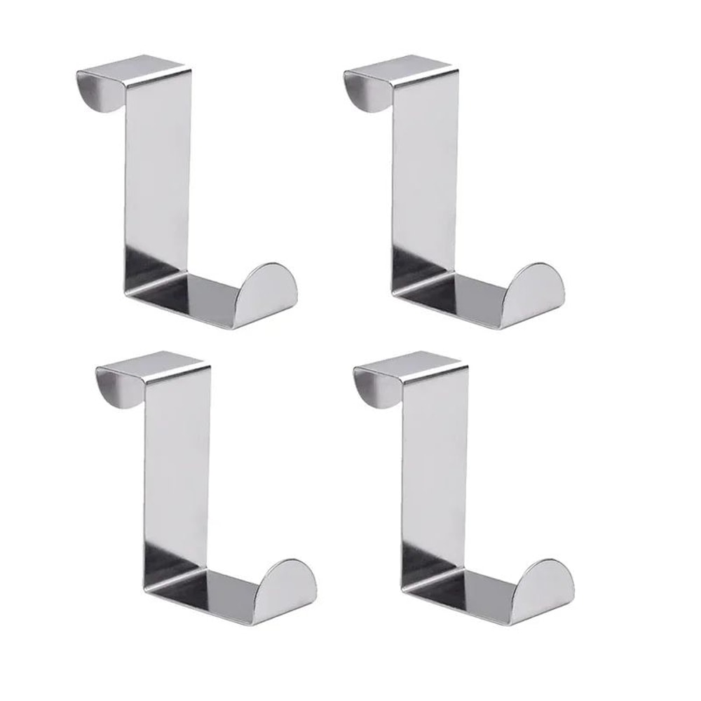 Z Shaped Over Door Hook Stainless Steel Organizer For Home Storage 7