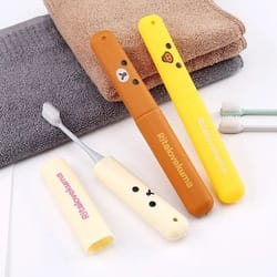 portable toothbrush case set for travel and hygiene protection