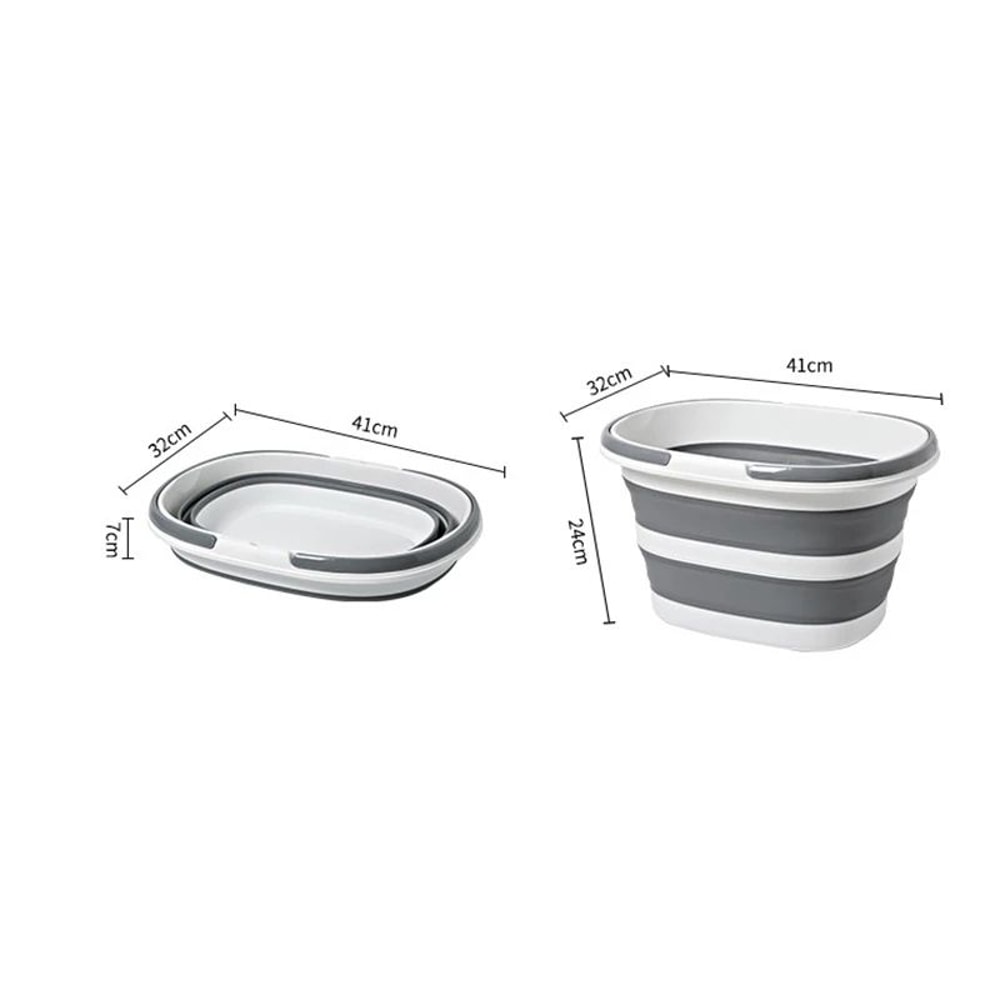Foldable Laundry Bucket Portable Collapsible Wash Basin Storage Tub 5