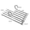 Telescopic Pants Hanger Space Saving Multi Layer Closet Organizer Rack 5