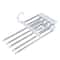 Telescopic Pants Hanger Space Saving Multi Layer Closet Organizer Rack 7