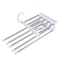 Telescopic Pants Hanger Space Saving Multi Layer Closet Organizer Rack 7