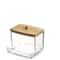 Clear Cotton Swab Organizer Box Dental Floss Storage Case Dustproof Container 6