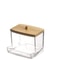 Clear Cotton Swab Organizer Box Dental Floss Storage Case Dustproof Container 6