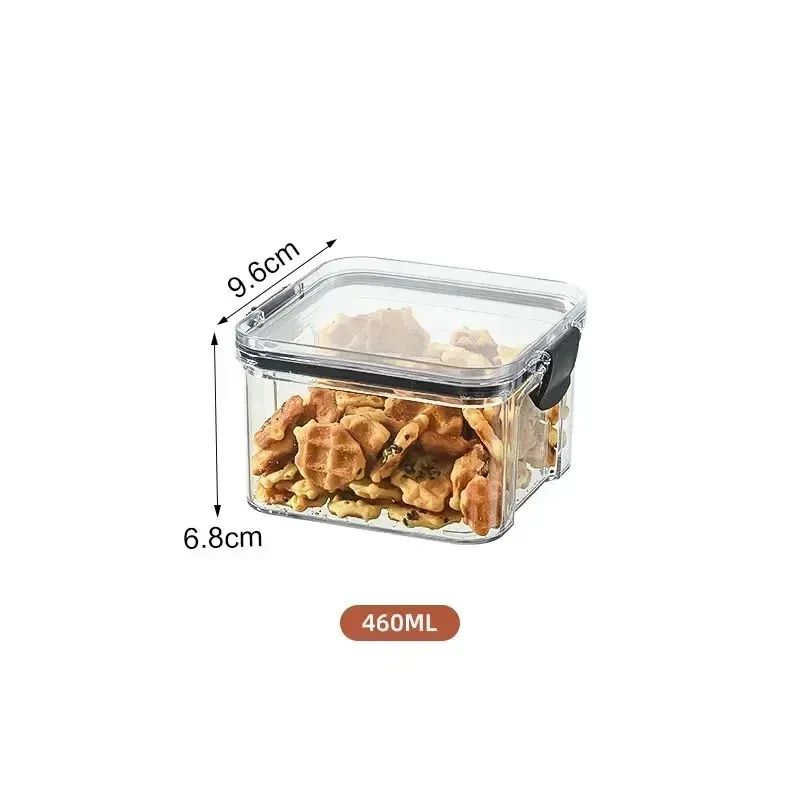 Airtight Food Storage Container Kitchen Grain Organizer Box Snack Storage Jar 7