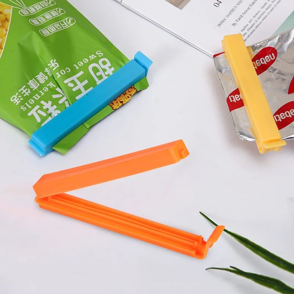 Food Bag Sealing Clips Kitchen Snack Seal Clamp Airtight Storage Clips 1