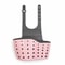 Kitchen Sink Drain Basket Holder Adjustable Sponge Storage Hanging Organizer 8