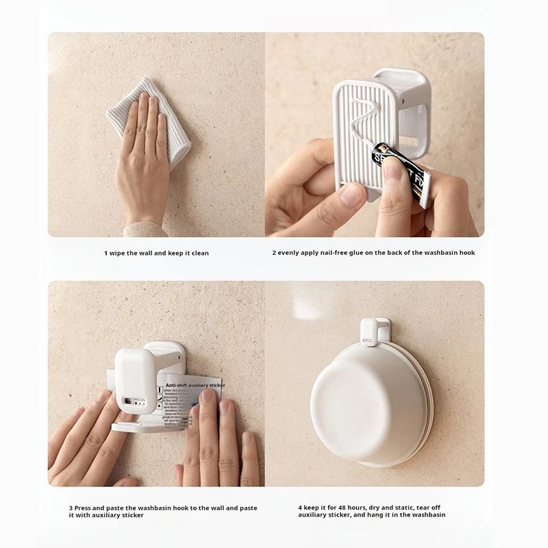 Corner Sink Storage Rack No Drill Bathroom Organizer Adjustable Basin Shelf 4