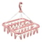 Foldable Clothes Drying Rack With Clips Portable Laundry Hanger Sock Drying Rack 10