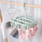 Foldable Clothes Drying Rack With Clips Portable Laundry Hanger Sock Drying Rack 2