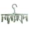 Foldable Clothes Drying Rack With Clips Portable Laundry Hanger Sock Drying Rack 7