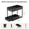 Under Sink Organizer With Sliding Drawers Kitchen Cabinet Storage Rack 7