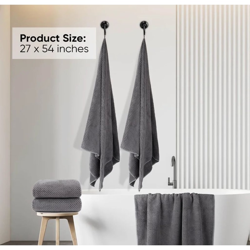 Microfiber Bath Towel Set Ultra Soft Quick Dry Absorbent Towels Pack 3