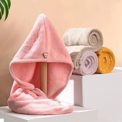 microfiber hair towel wrap quick dry hair turban absorbent hair towel