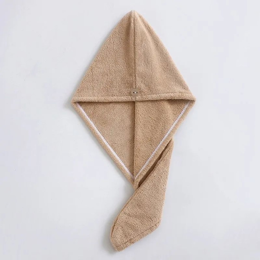 Microfiber Hair Towel Wrap Quick Dry Hair Turban Absorbent Hair Towel 7