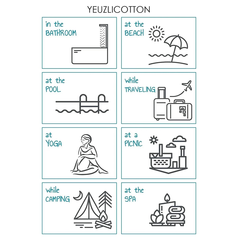 Luxury Turkish Cotton Beach Towel Oversized Striped Tassel Bath Wrap 3