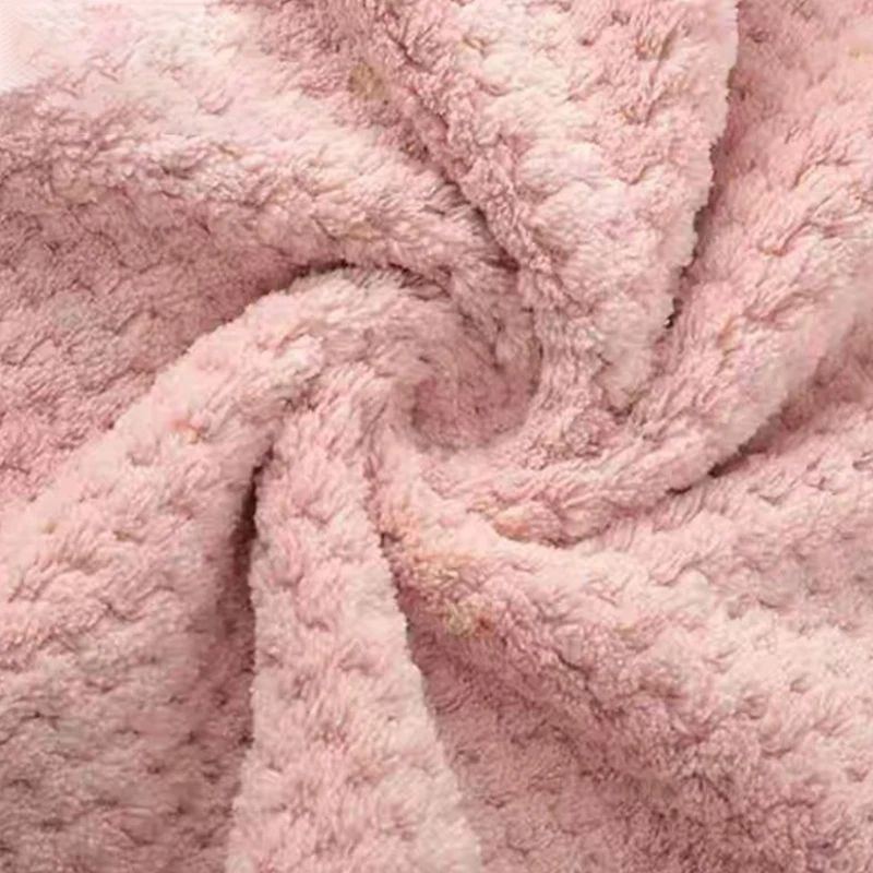 Premium Microfiber Quick Dry Towel Soft Absorbent Pineapple Grid Hand Towel 2