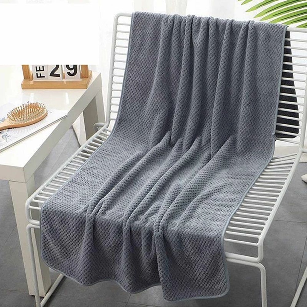 Premium Microfiber Quick Dry Towel Soft Absorbent Pineapple Grid Hand Towel 7