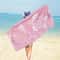 Cute Turtle Beach Towel Pink Quick Dry Lightweight Summer Travel Towel 1