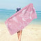 Cute Turtle Beach Towel Pink Quick Dry Lightweight Summer Travel Towel 1