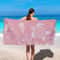 Cute Turtle Beach Towel Pink Quick Dry Lightweight Summer Travel Towel 3
