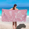 Cute Turtle Beach Towel Pink Quick Dry Lightweight Summer Travel Towel 3