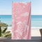 Cute Turtle Beach Towel Pink Quick Dry Lightweight Summer Travel Towel 6
