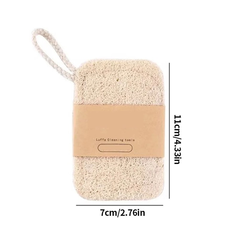Double Layer Natural Loofah Kitchen Sponge Eco Friendly Scrubber Pads 5