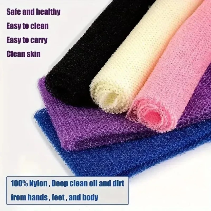 African Net Bath Sponge Exfoliating Mesh Body Scrubber Long Stretch Washcloth 2