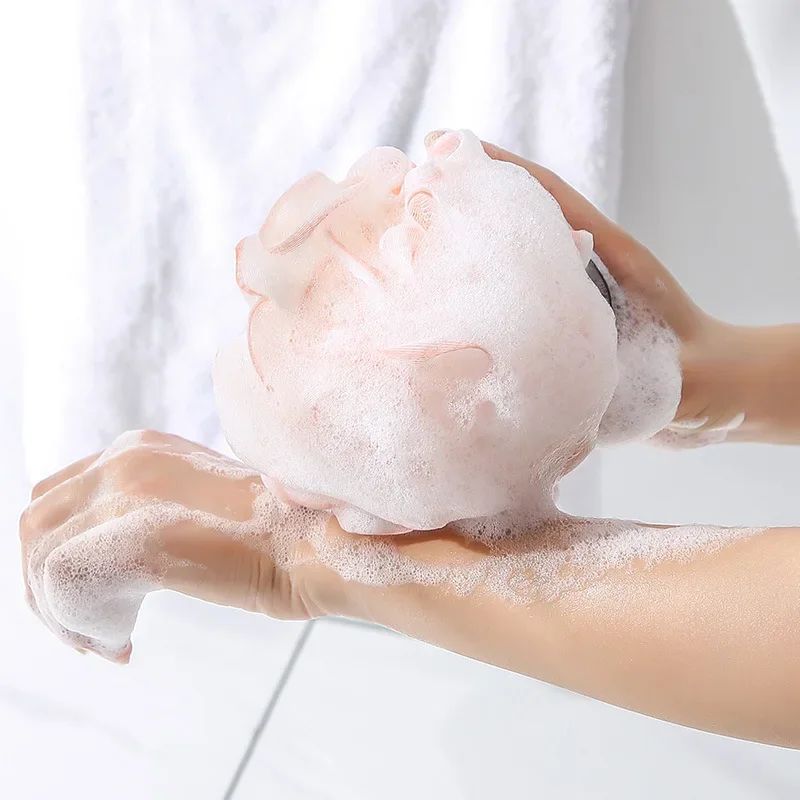 Soft Mesh Bath Sponge Ball Large Exfoliating Shower Loofah Body Cleaner 2