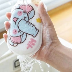 baby bath sponge brush soft cartoon shower loofah gentle newborn bath scrubber