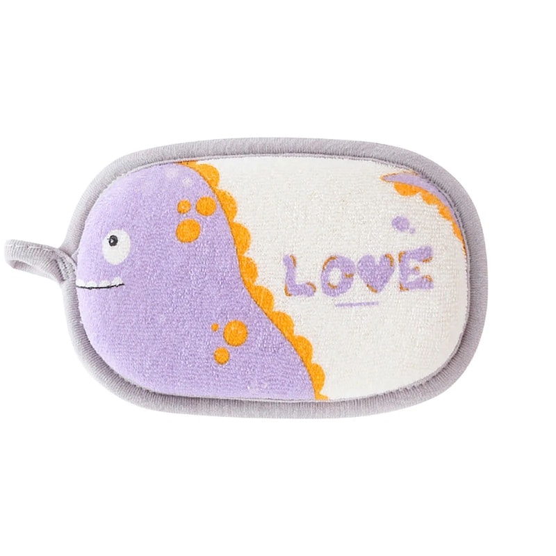 Cute Elephant Baby Bath Sponge Soft Cartoon Shower Brush Gentle Infant Bath Towel 12