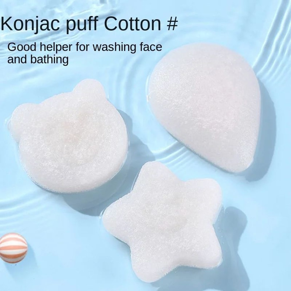 Gentle Konjac Baby Bath Sponge Soft Natural Infant Wash Sponge 0