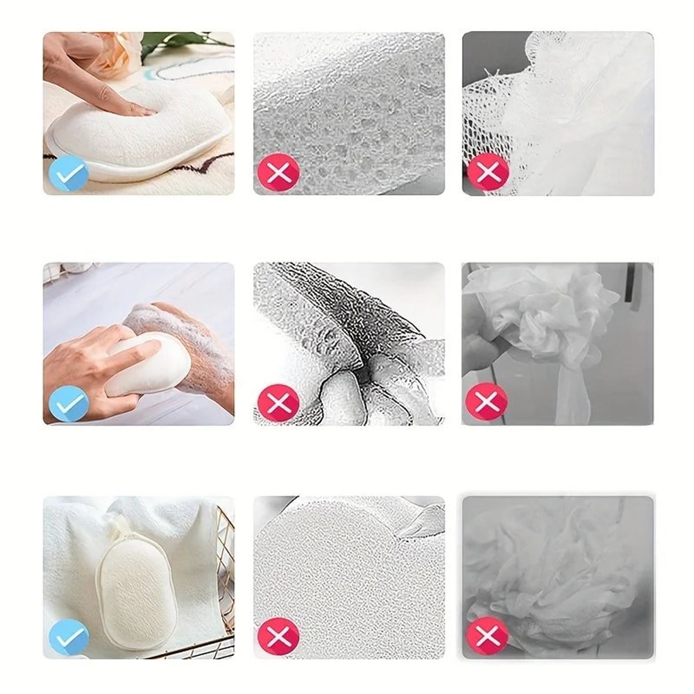 Cartoon Baby Bath Sponge Brush Soft Kids Bath Scrubber Gentle Cleaning 5