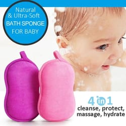 natural baby bath sponge set soft infant bath sponge gentle kids bath sponge
