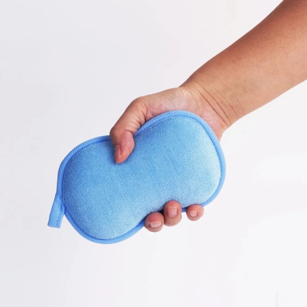Natural Baby Bath Sponge Set Soft Infant Bath Sponge Gentle Kids Bath Sponge 5