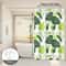 Tropical Leaf Shower Curtain Green Bathroom Privacy Curtain Waterproof Decor 2