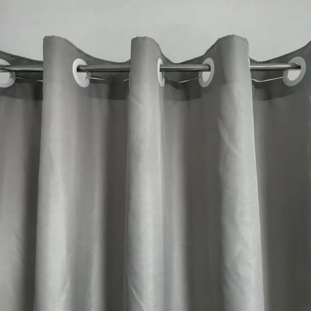 No Hook Shower Curtain Hotel Quality Fabric Waterproof Bathroom Curtain 2