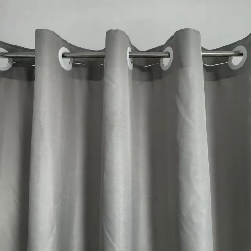 No Hook Shower Curtain Hotel Quality Fabric Waterproof Bathroom Curtain 2