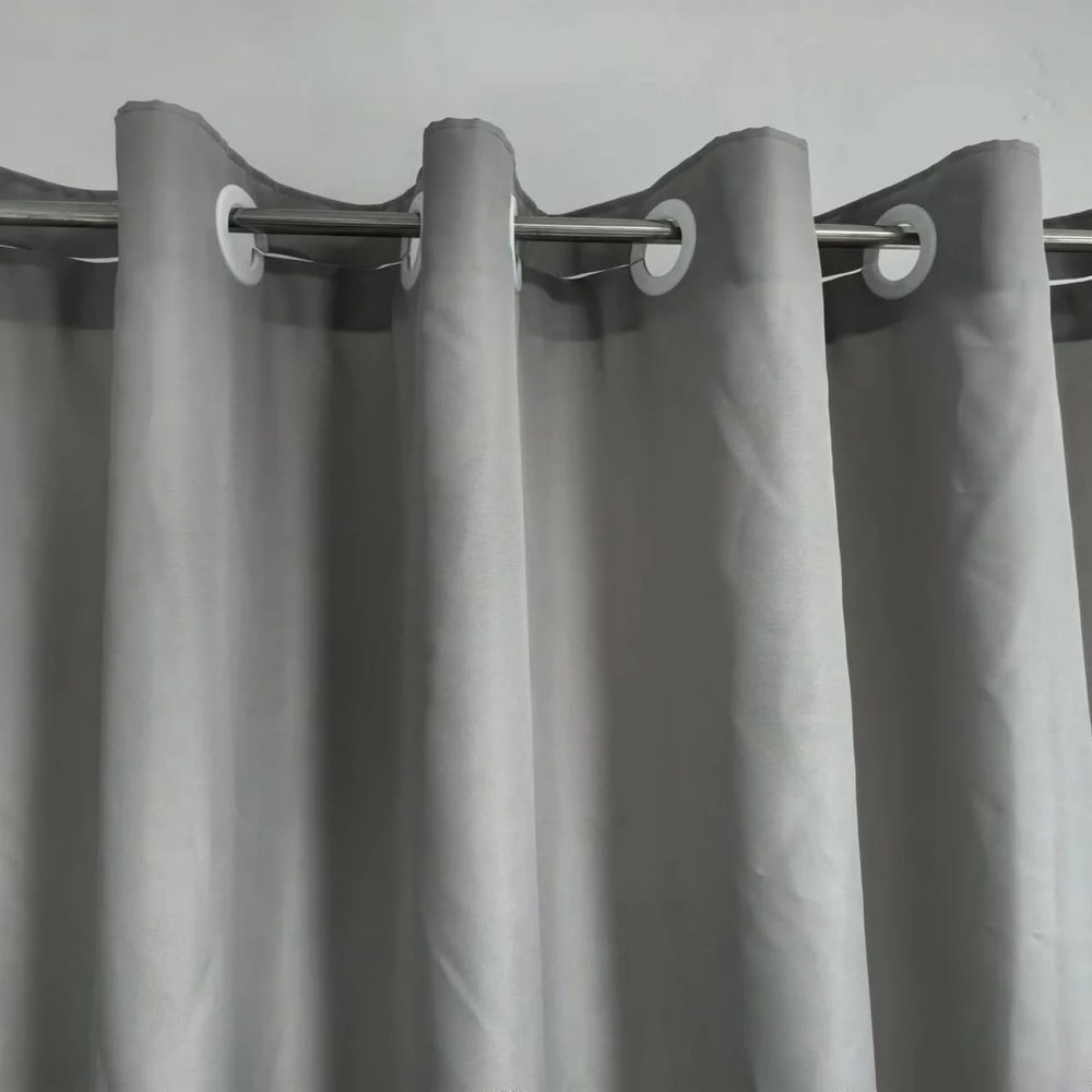 No Hook Shower Curtain Hotel Quality Fabric Waterproof Bathroom Curtain 6