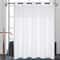 Double Layer Shower Curtain With Snap In Liner Waterproof Hookless Bathroom Curtain 1
