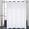 Double Layer Shower Curtain With Snap In Liner Waterproof Hookless Bathroom Curtain 1