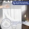 Double Layer Shower Curtain With Snap In Liner Waterproof Hookless Bathroom Curtain 2